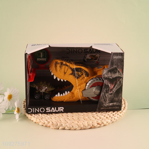 Factory Supply Kids Press Ejection Dinosaur Car Toys