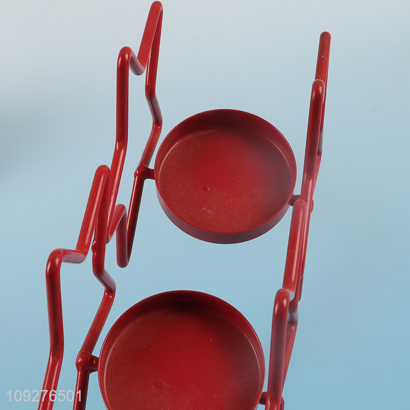 Factory wholesale star shape metal candle holder