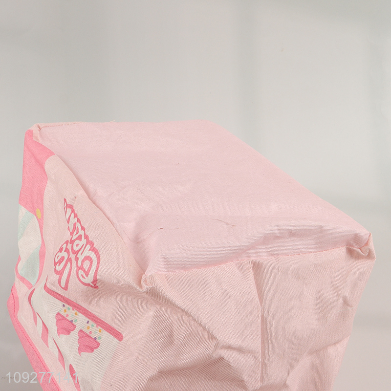 New arrival pink home storage basket storage container with handle