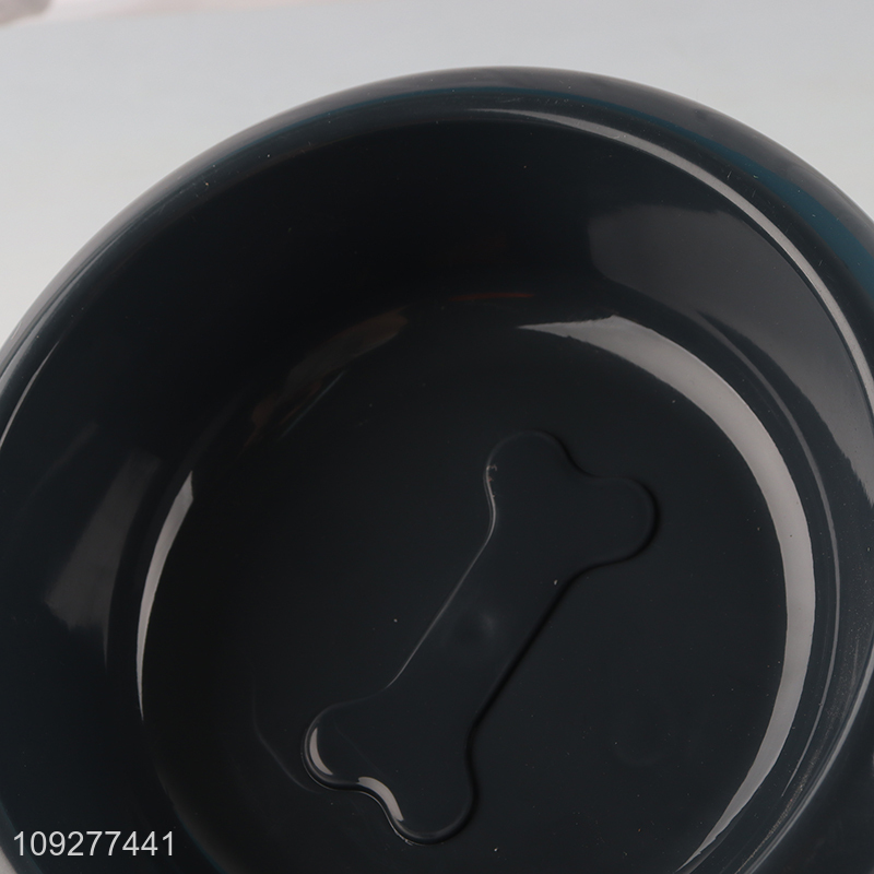 Top selling round plastic pet feeder pet bowl wholesale