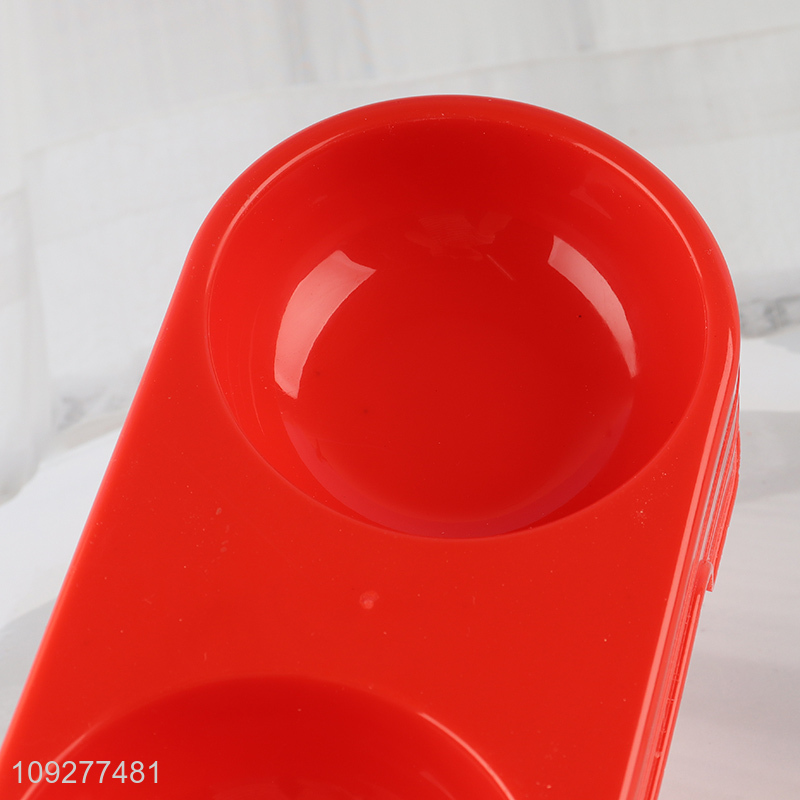 Hot products red plastic pet feeder pet bowl for sale