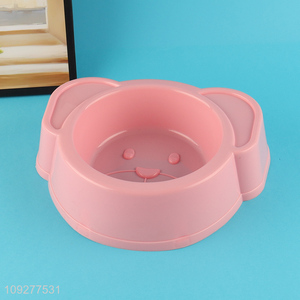 Top products cartoon pink plastic pet feeder pet <em>bowl</em>
