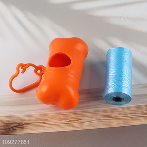 Top selling portable outdoor pet <em>dog</em> poop waste bag holder with garbage bag