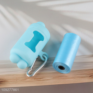 Top products portable pet <em>dog</em> poop waste bag holder with garbage bag