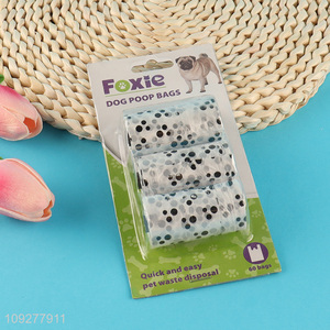 Top selling 3rolls outdoor pet <em>dog</em> poop bags set