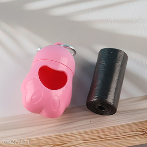 New arrival portable pet <em>dog</em> poop waste bag holder with garbage bag