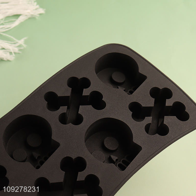 Low price skull shape tpr ice cube mold ice tray