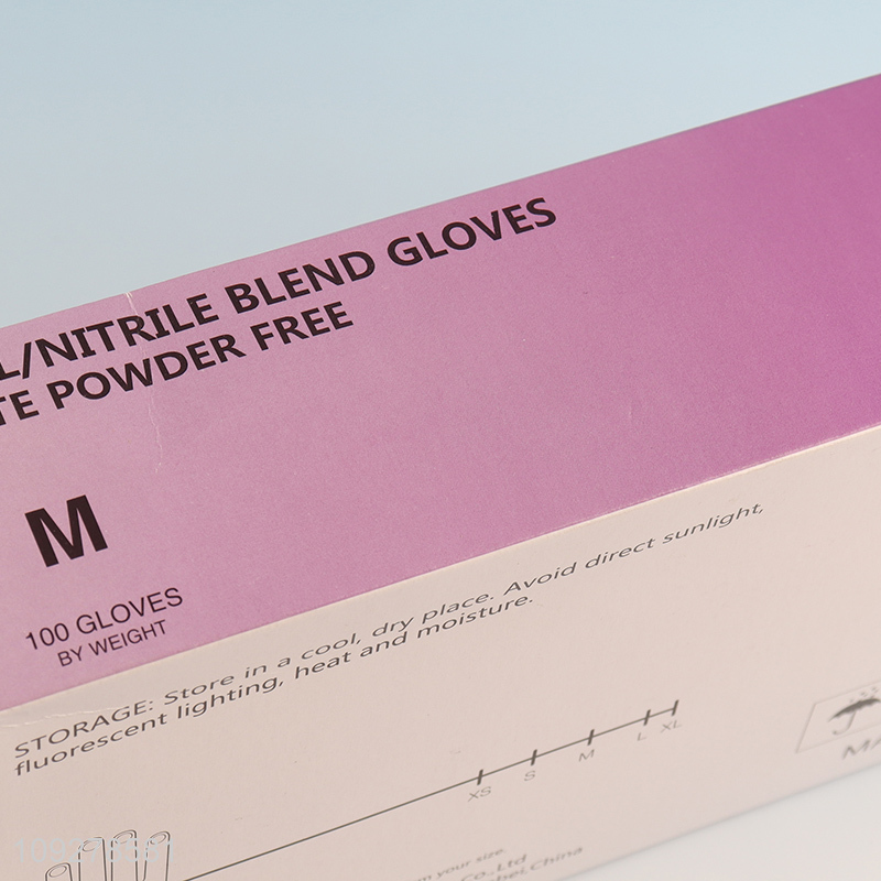 Hot items hand protection vinyl nitrile blend gloves