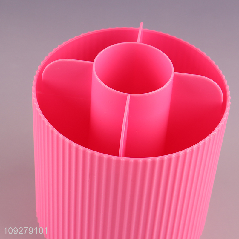 Top quality desktop organizer makeup brush holder storage case