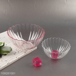 Good selling clear glass kitchen tableware salad <em>bowl</em>