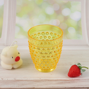 Popular products unbreakable <em>glass</em> embossed drinking <em>cup</em> water mug