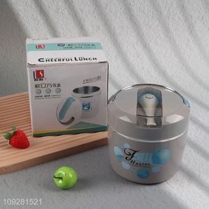 Top selling 1000ml stainless steel lunch box with <em>spoon</em>