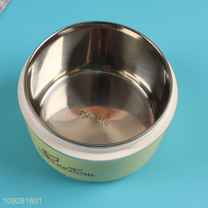 Factory supply multicolor stainless steel lunch box with spoon