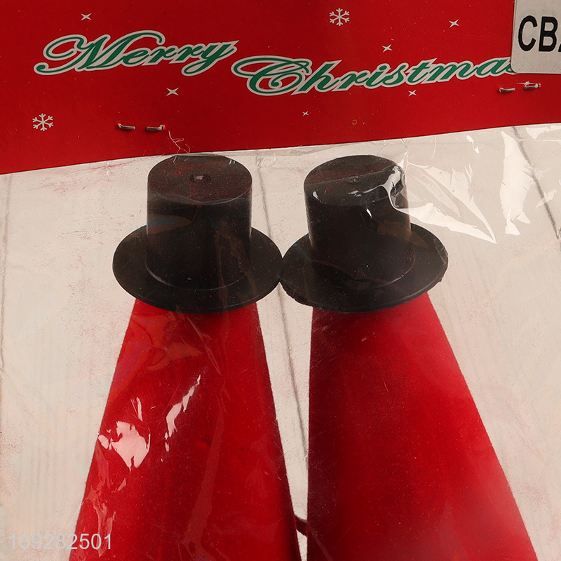 Factory supply 2pcs foam christmas tree topper christmas decoration