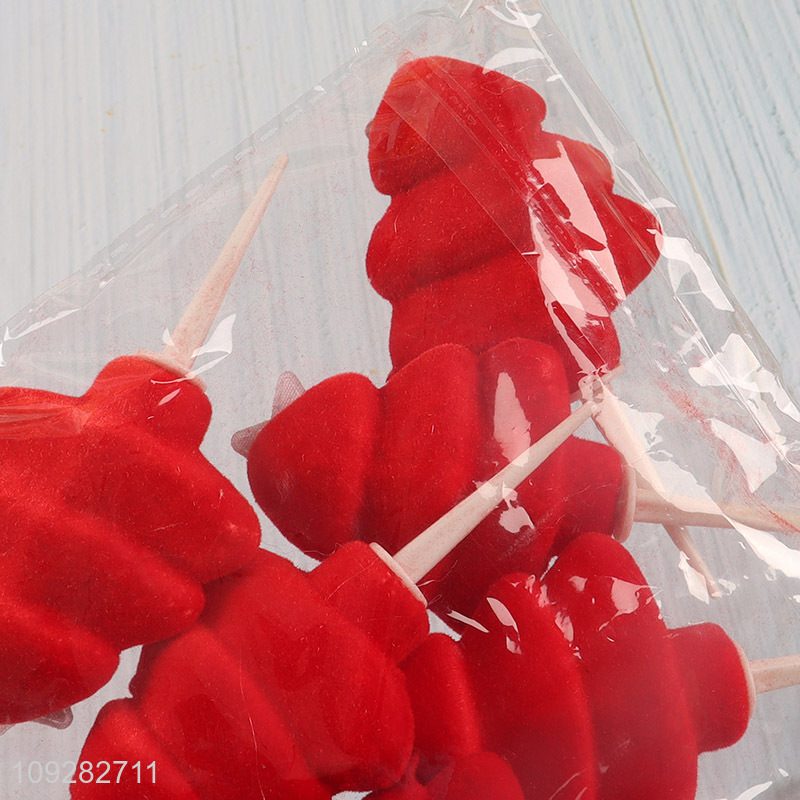 Good selling 6pcs christmas decoration christmas cake topper