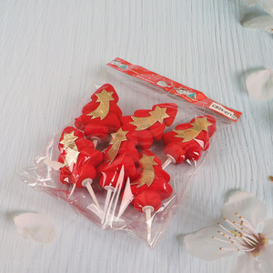 Hot products 6pcs christmas decoration christmas cake topper for sale