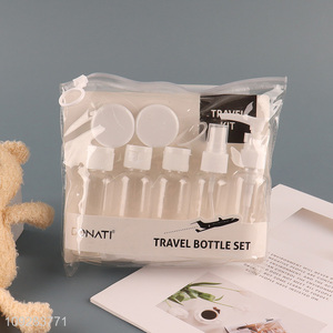 Yiwu market portable travel <em>bottle</em> set clear <em>storage</em> <em>bottle</em>