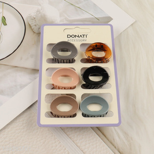 Low price 6pcs hair claw clips <em>hairpin</em> set hair decoration
