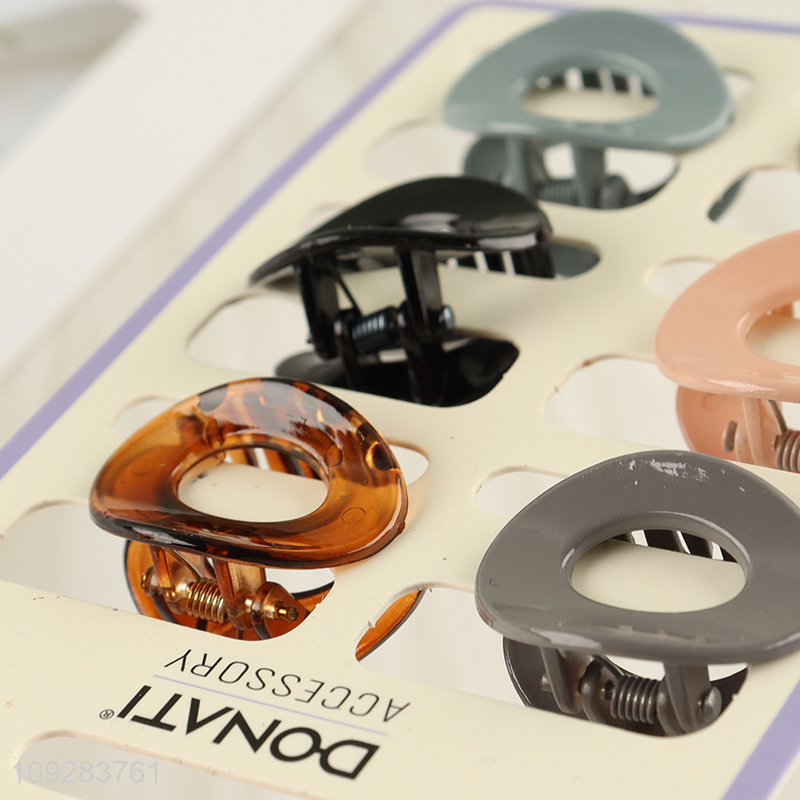 Low price 6pcs hair claw clips hairpin set hair decoration