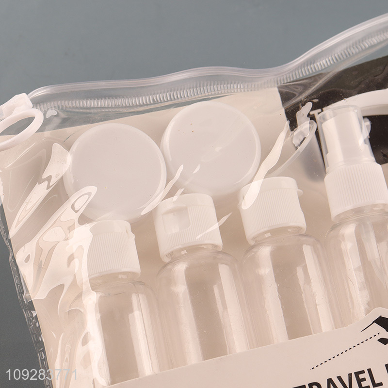 Yiwu market portable travel bottle set clear storage bottle