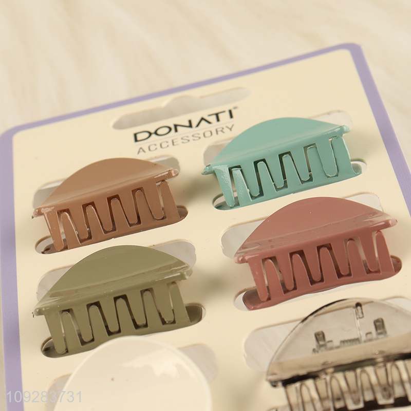 Top products multicolor 6pcs hair claw clips hairpin set