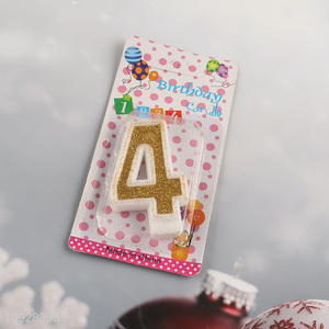 Hot items golden number <em>birthday</em> cake candle decorative candle