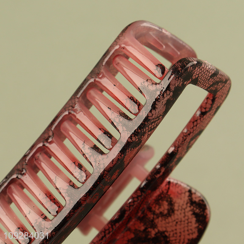 High quality rectangle girls hair claw clips hair decoration