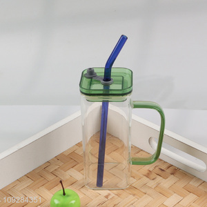 New arrival unbreakable <em>glass</em> water <em>cup</em> straw <em>cup</em>