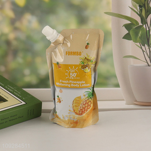 New product summer fresh pineapple whitening body lotion