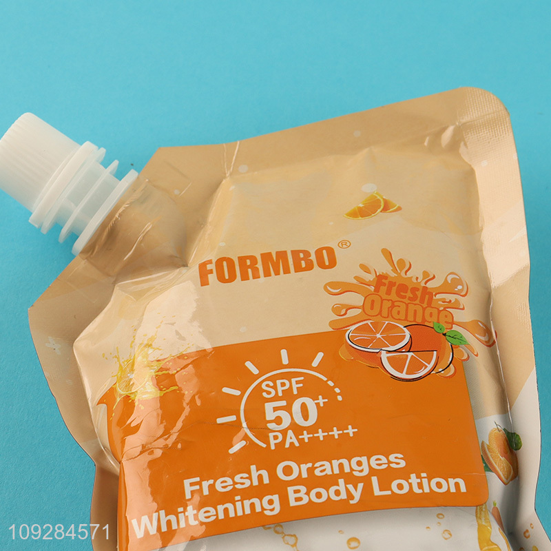 Good price fresh orange whitening body lotion