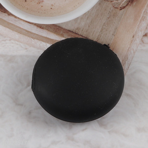 Top quality round black silicone coin <em>purse</em> change <em>purse</em>
