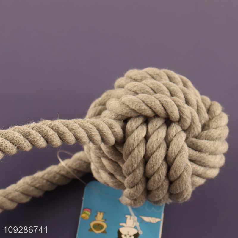 Factory supply pet cotton rope pet chew toys teething toys