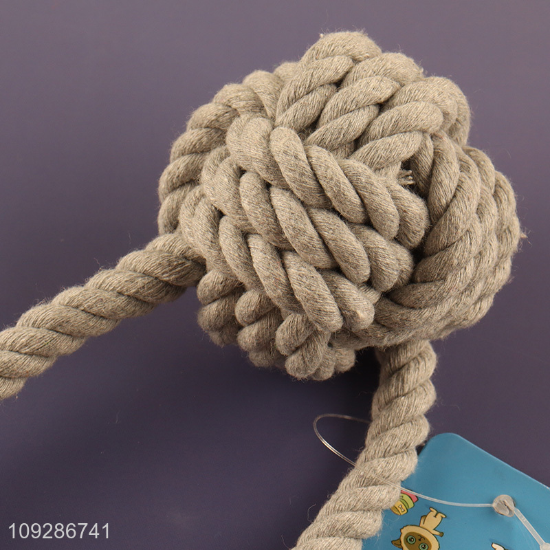 Factory supply pet cotton rope pet chew toys teething toys