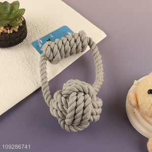 Factory supply <em>pet</em> cotton rope <em>pet</em> chew toys teething toys