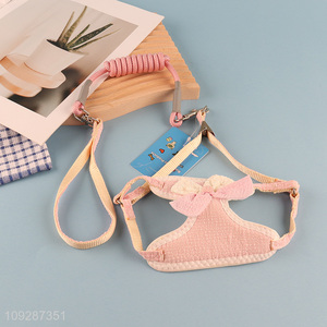 China products pink adjustable <em>pet</em> collar <em>pet</em> leash for sale