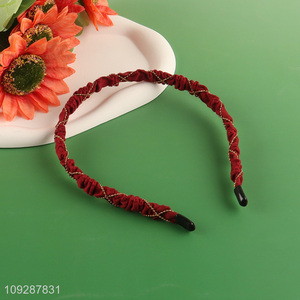 Yiwu market red fashion hair hoop hair accessories for girls