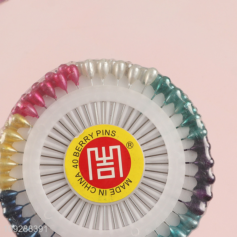 Wholesale Multicolor Sewing Pins Straight Quilting Pearl Head Pins