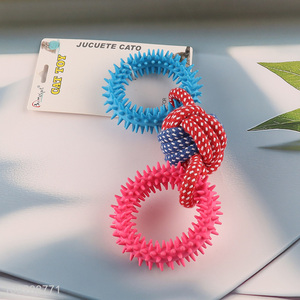 Factory price bite-resistant <em>pet</em> chew toys teething toys