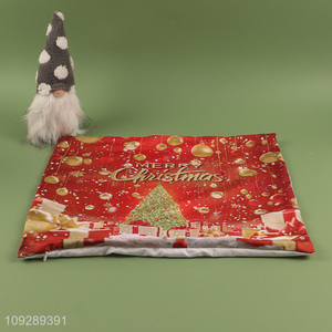 Hot selling merry christmas polyester <em>pillow</em> case