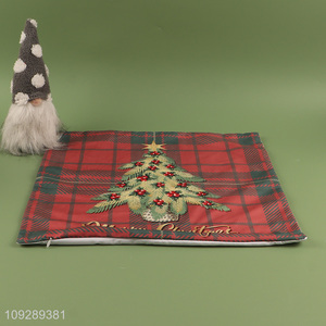 China factory christmas series square polyester <em>pillow</em> case