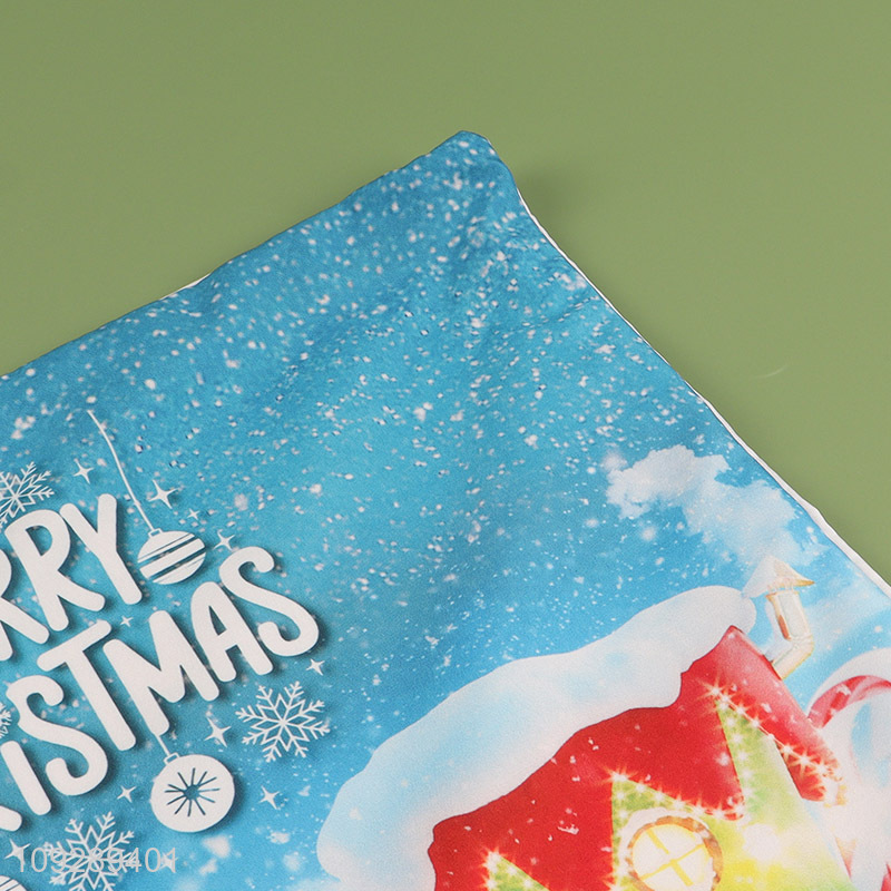 China products christmas series square polyester pillow case