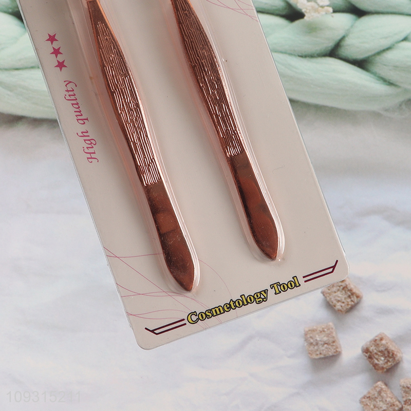 Good quality 2pcs eyebrow tweezers eyebrow clamps set