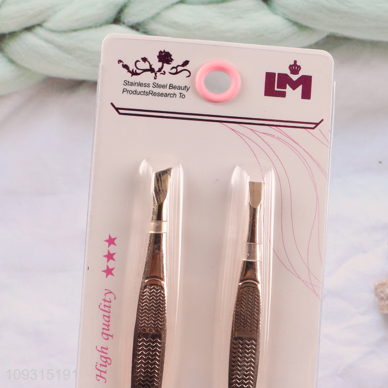 Hot items professional 2pcs eyebrow tweezers eyebrow clamps set