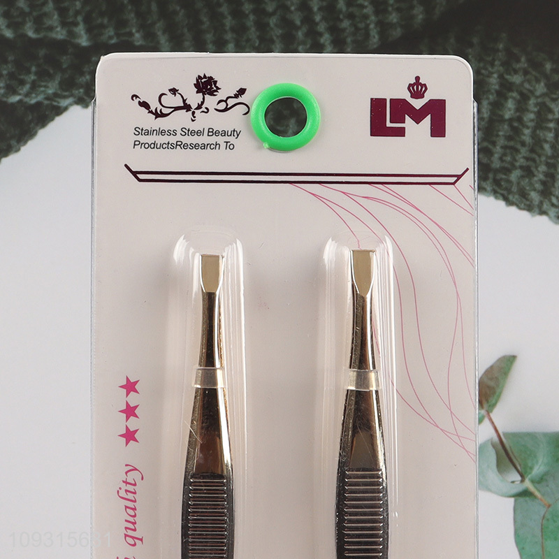 Hot items 2pcs eyebrow tweezers makeup tool set