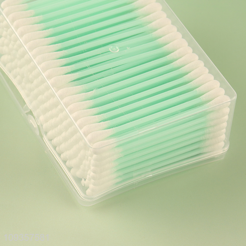 Good quality cotton swab cotton buds with plastic rod