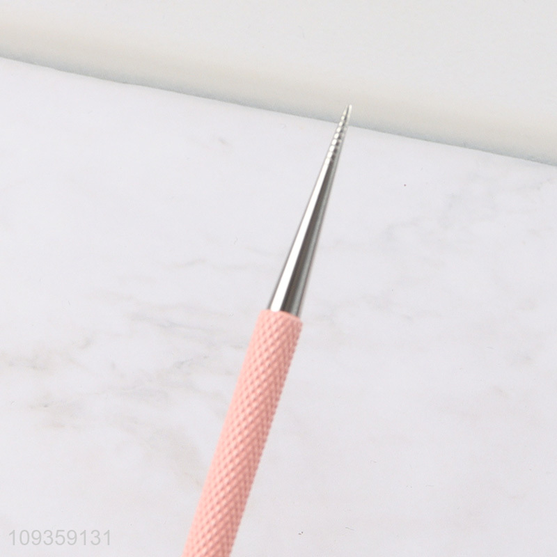 Yiwu market double-ended nail cuticle pusher for sale