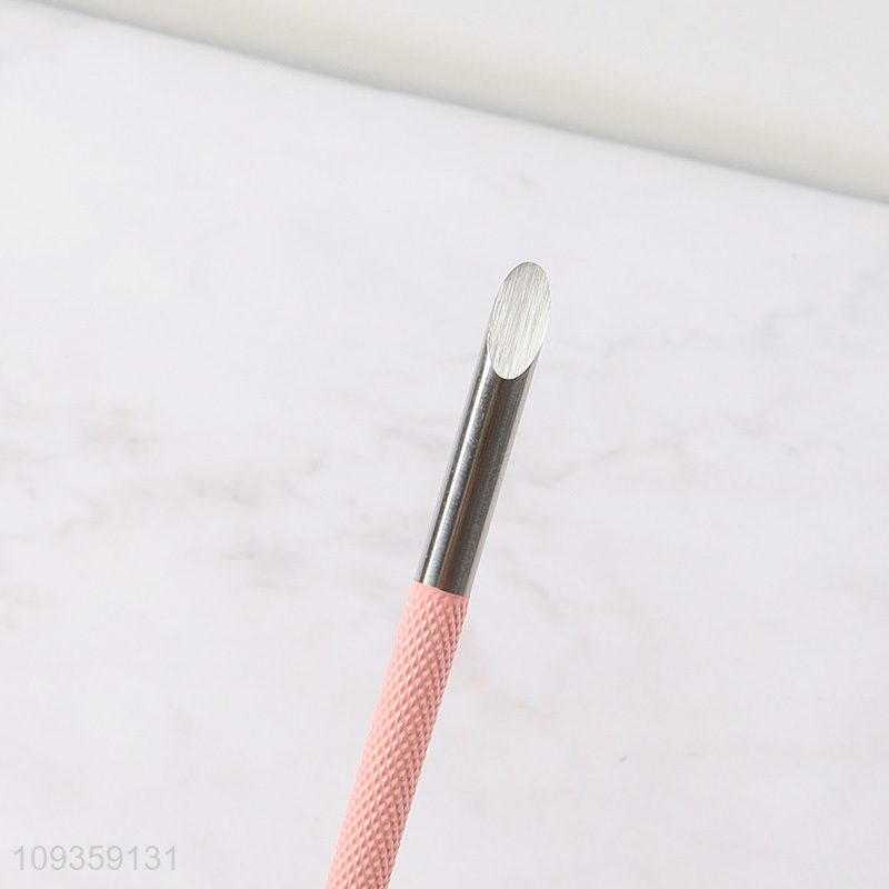 Yiwu market double-ended nail cuticle pusher for sale