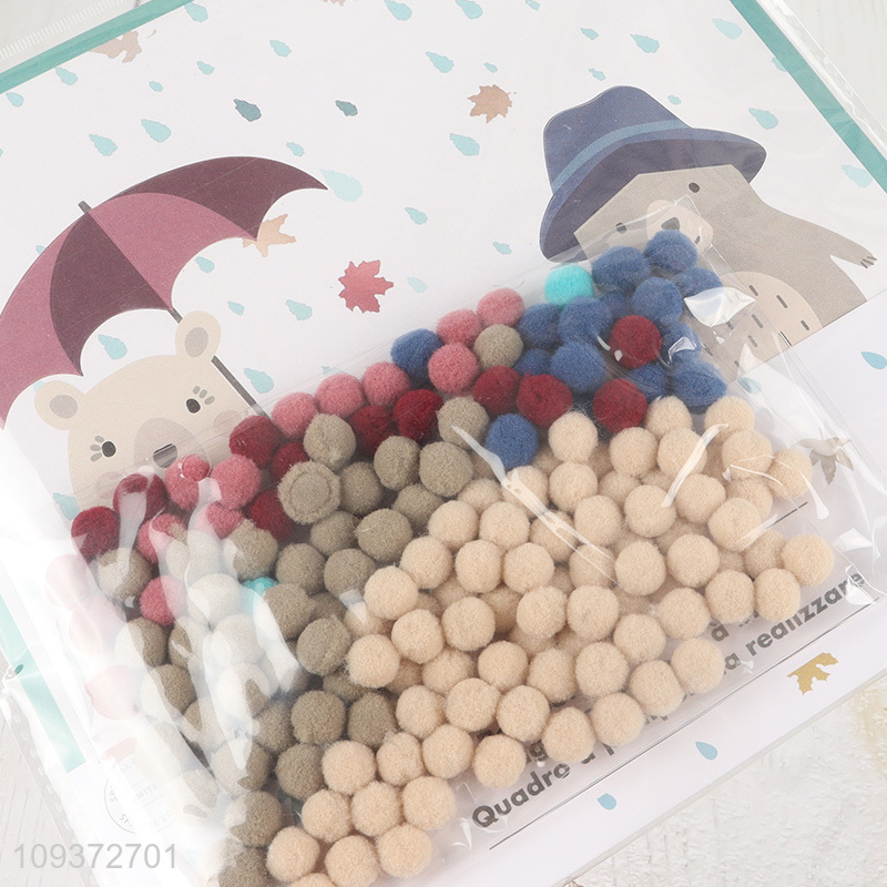 Top selling diy pompom ball painting toys wholesale