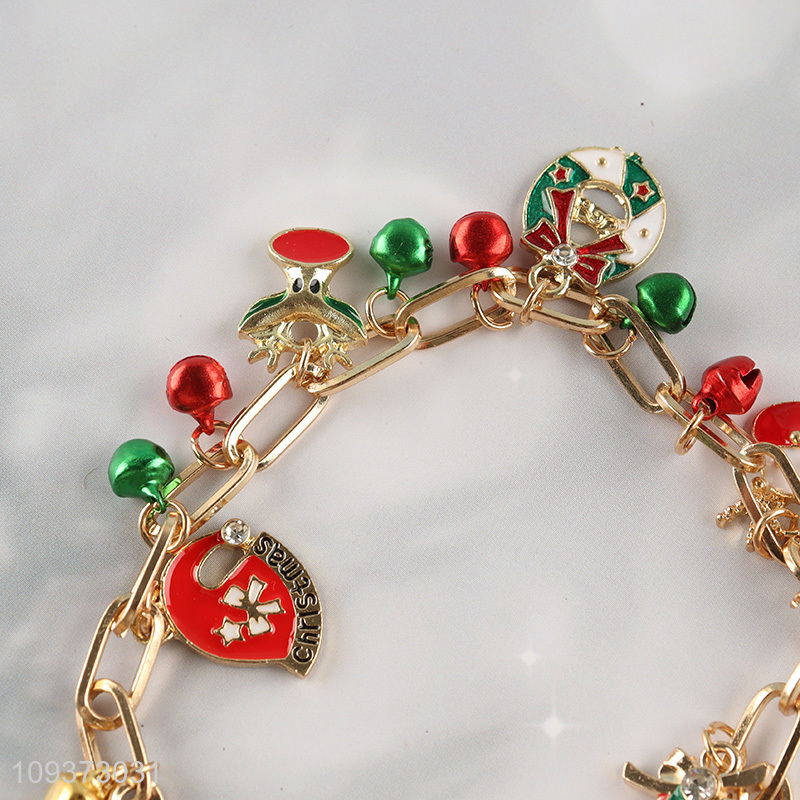 Factory price Christmas gifts fashion jewelry alloy bracelet