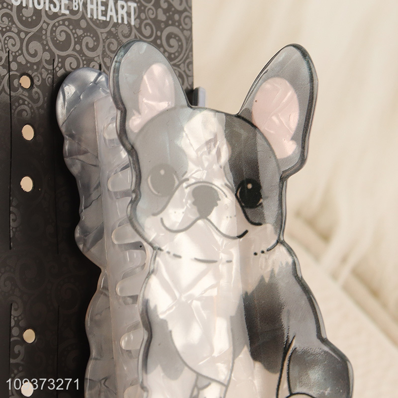 Latest products cartoon puppy hair claw cips hair accessoriess